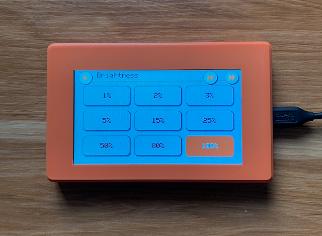 Brightness screen